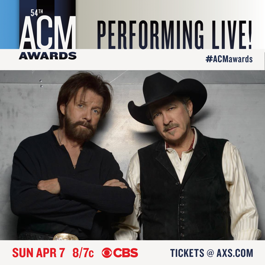 Brooks & Dunn BROOKS & DUNN TO PERFORM AT THE 54TH ACM AWARDS
